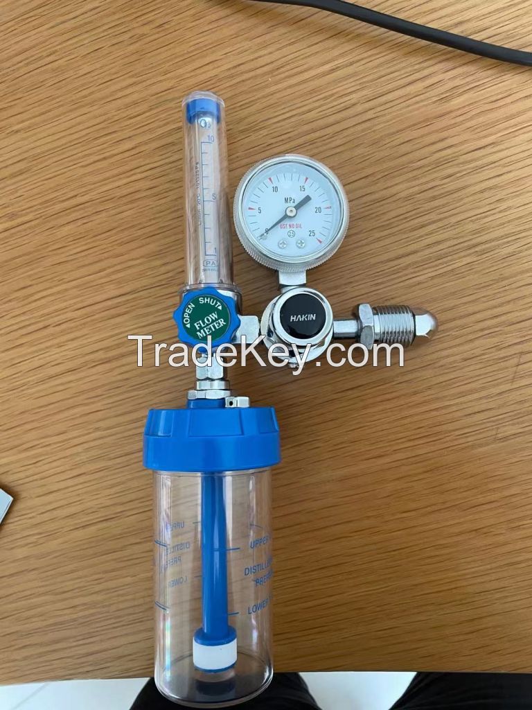 Medical Oxygen O2 Regulator with Humidifier and Flow meter for Cylinders