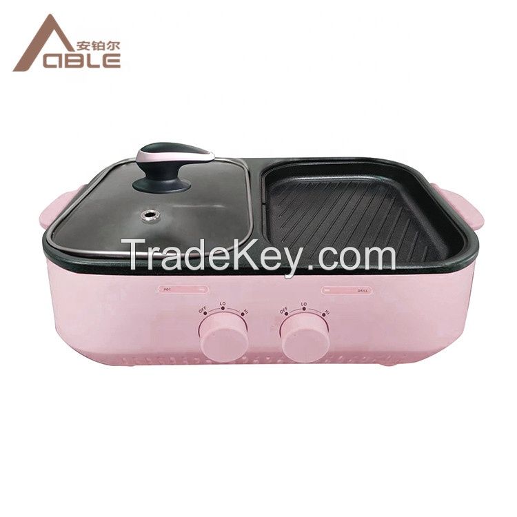 Household Personal Multi-function Mini Electric Grill Pan Multi-function Integrated Skillet