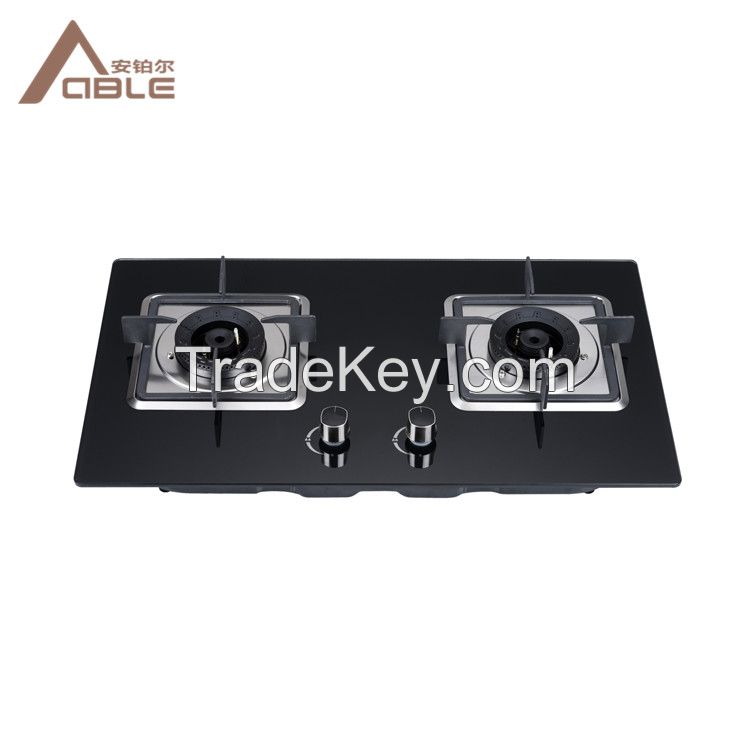 7mm Tempered Glass 2 Burner Gas Cooking Stove