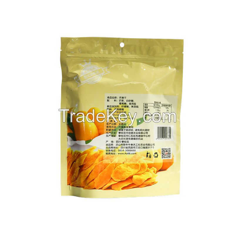 Asnn High Quality Chinese Snacks Soft Dried Mango Slices Original No Added Healthy Best Taste Dried Fruit