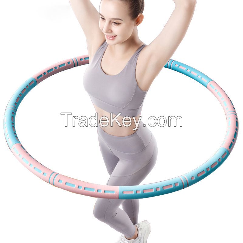 Weighted Exercise Hoop, Upgrade Stainless Steel Tube with Soft Thicker Foam Hula Workout Hoops