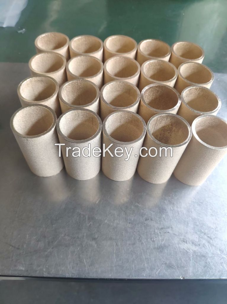 Copper powder filter element, filter disc