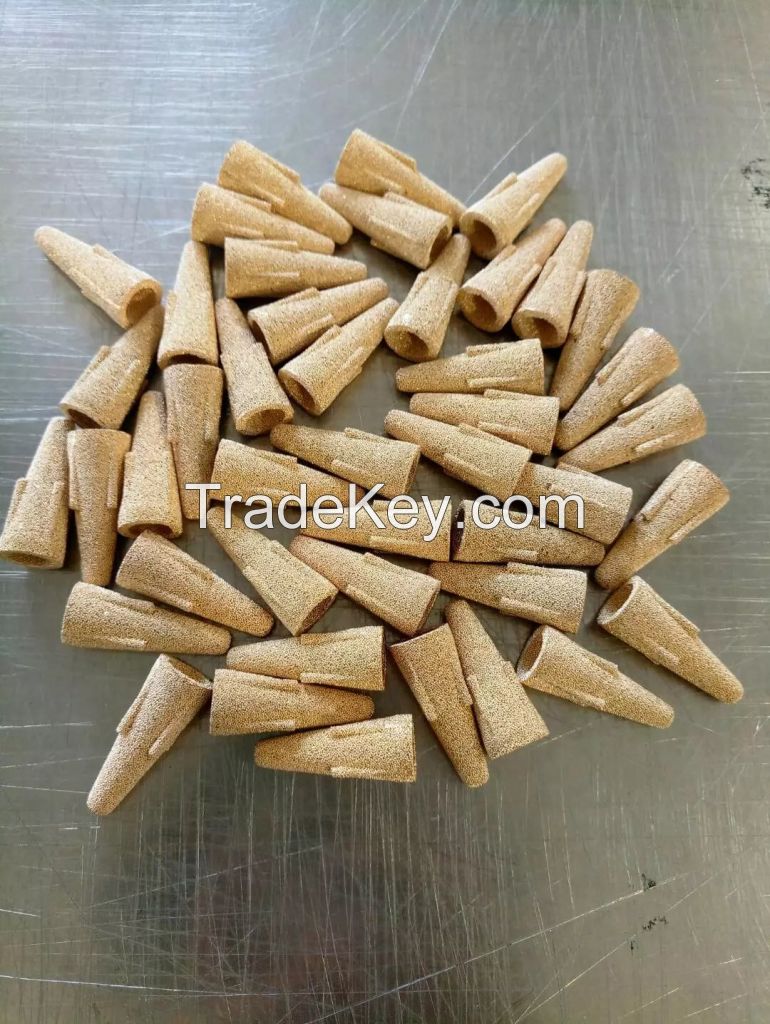 Copper powder filter element, filter disc