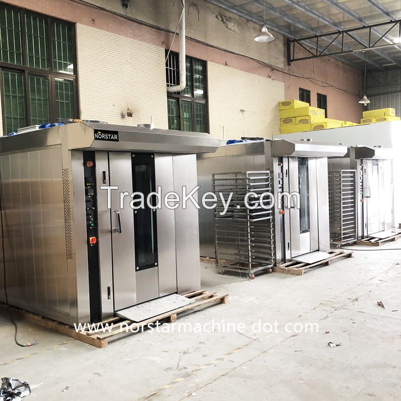 bakery equipment baking loaf bread rotary oven gas rack oven