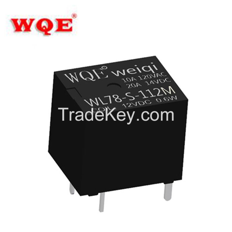 0.36W 0.48W 12V 20A DC Mini PCB Relay Electromagnetic Automotive Relay 12V DC