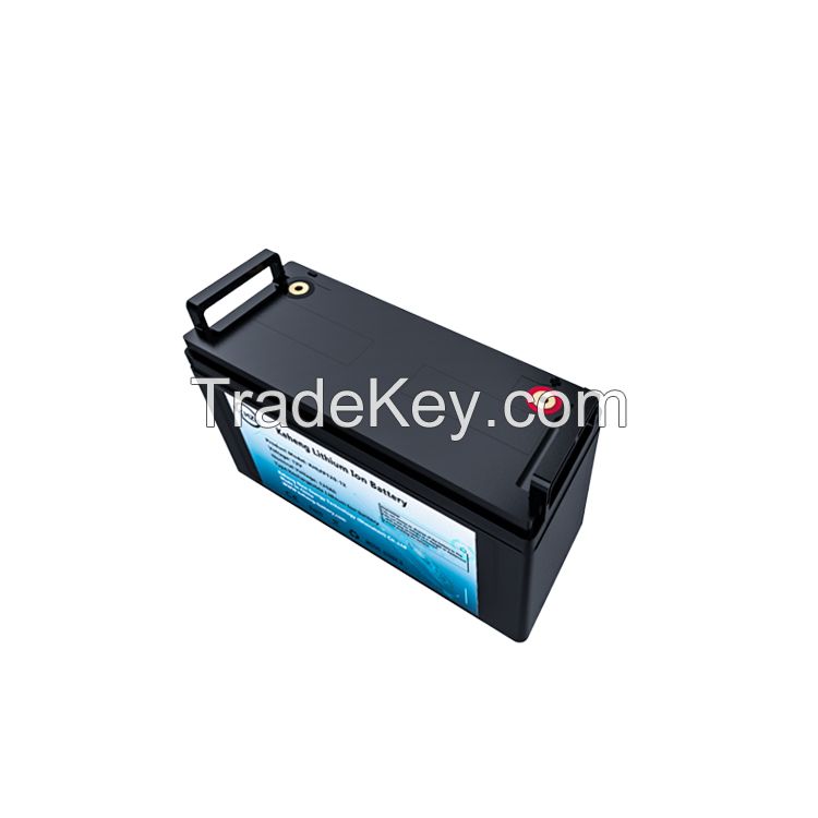 12V 120Ah lithium ion lifepo4 deep cycle solar battery pack BMS