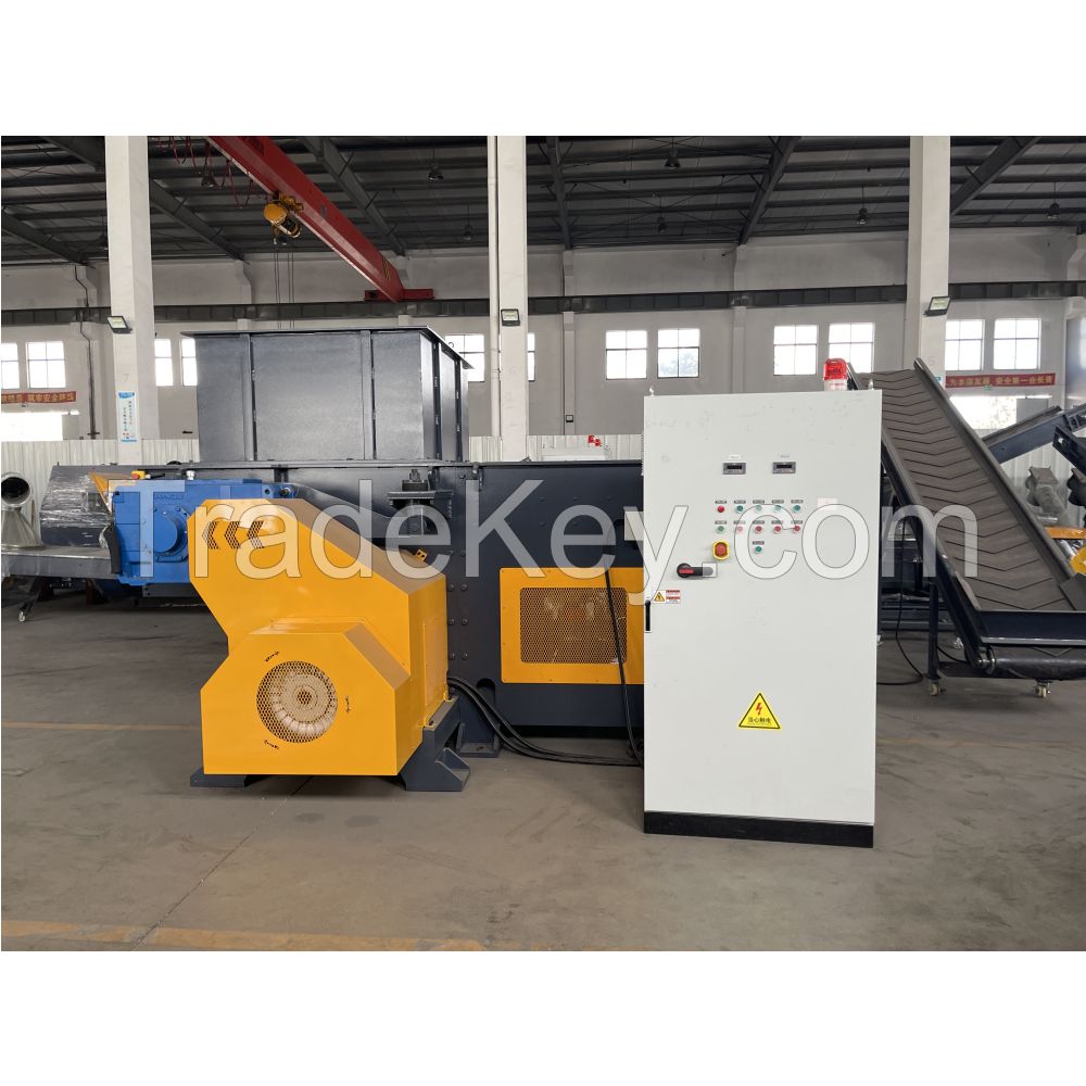 Single shaft paper crushing shredder