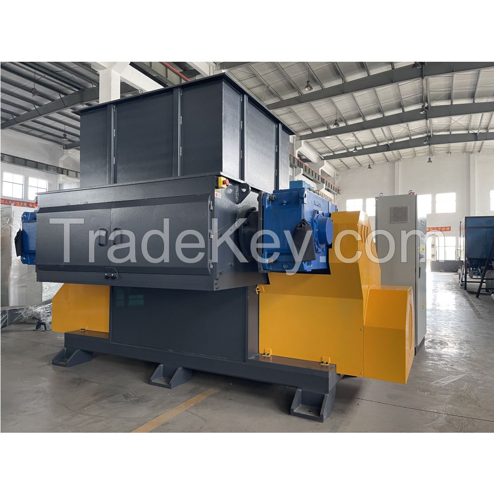 Single shaft paper crushing shredder