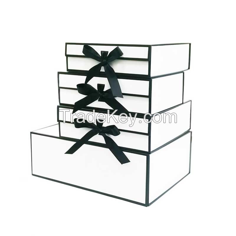 Wholesale Magnetic Luxury Clothing Tshirt Gift Box Packaging Custom Rectangle Cardboard Gift Box Packaging Boxes 