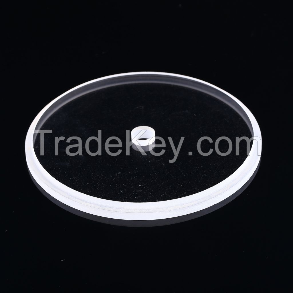 Quartz Glass plate OEM size   Round fused Silica Quartz