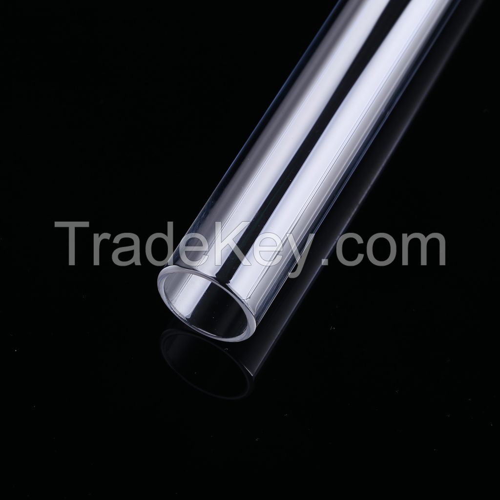 Heat Resistant Quartz Glass Cylinder Fused Silica Transparent Quartz Tubes