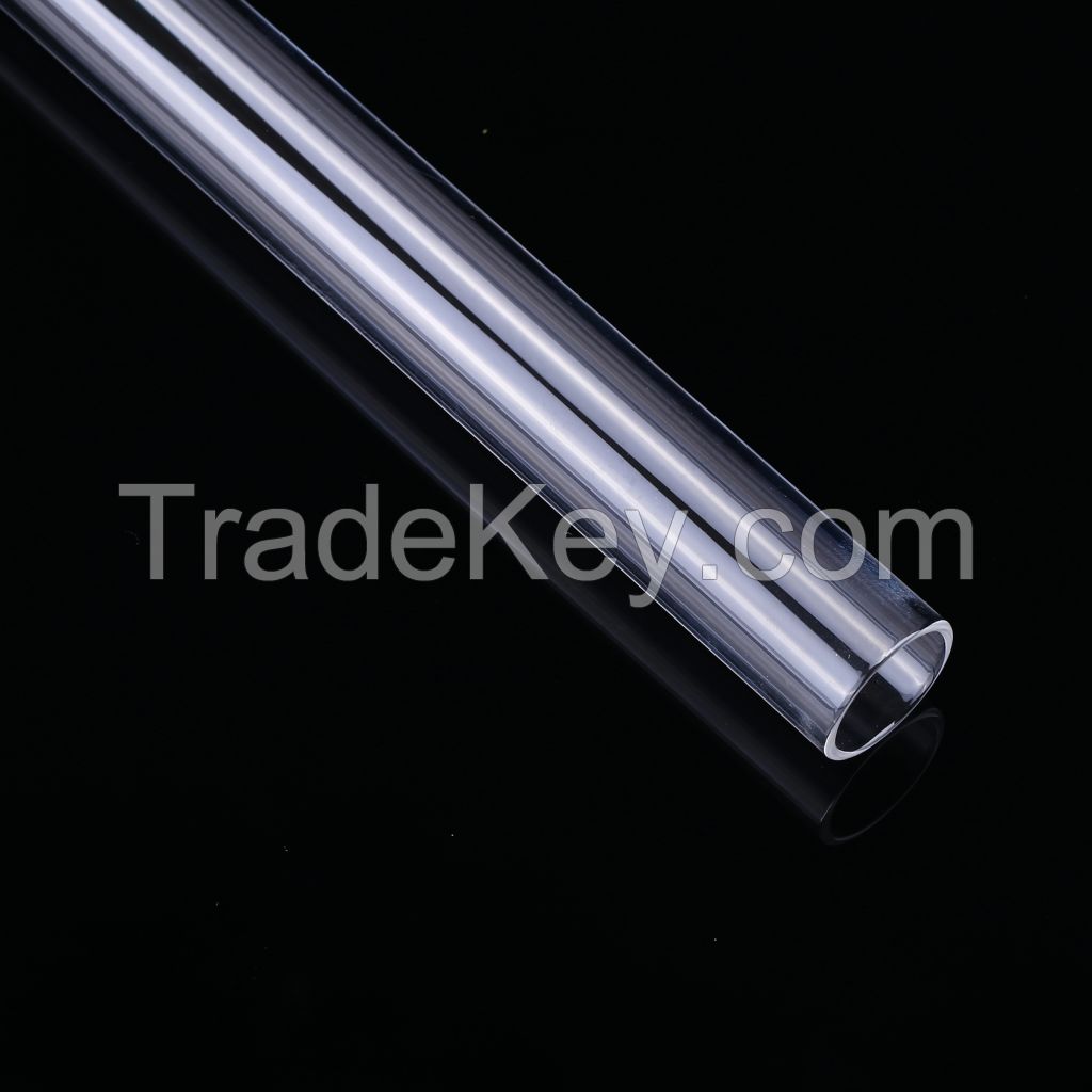 Heat Resistant Quartz Glass Cylinder Fused Silica Transparent Quartz Tubes