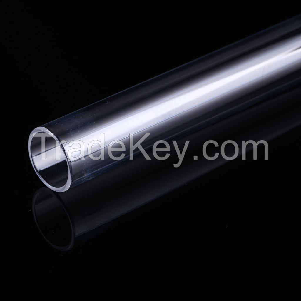 Heat Resistant Quartz Glass Cylinder Fused Silica Transparent Quartz Tubes