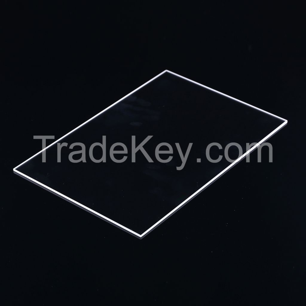 Wholesale Fused Silica clear Quartz Glass plate high purity quartz wafer Glass Plates