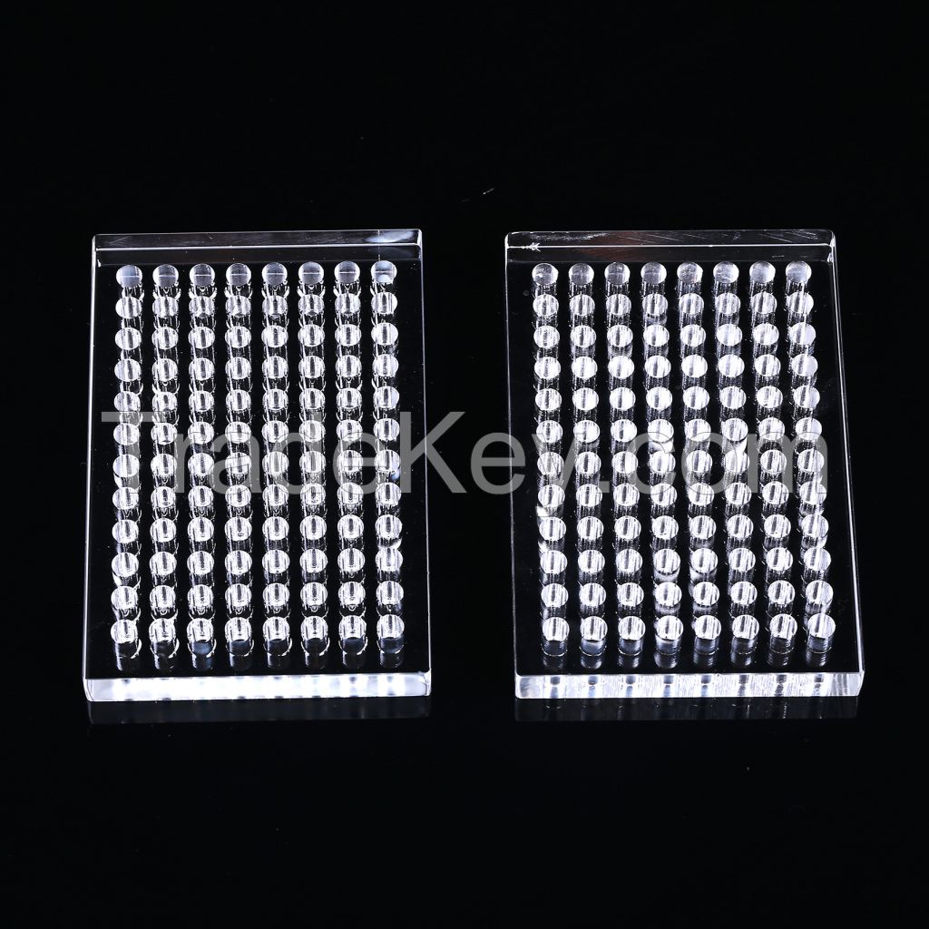 JIEXU reasonable price of perforated quartz glass plate