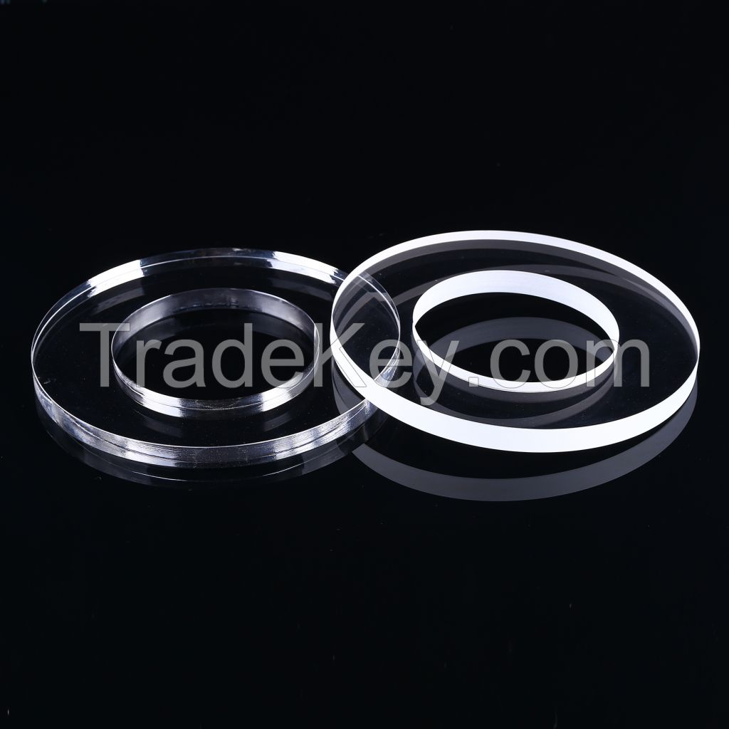 1-10mm thickness square transparent uvc quartz glass plate for lamp