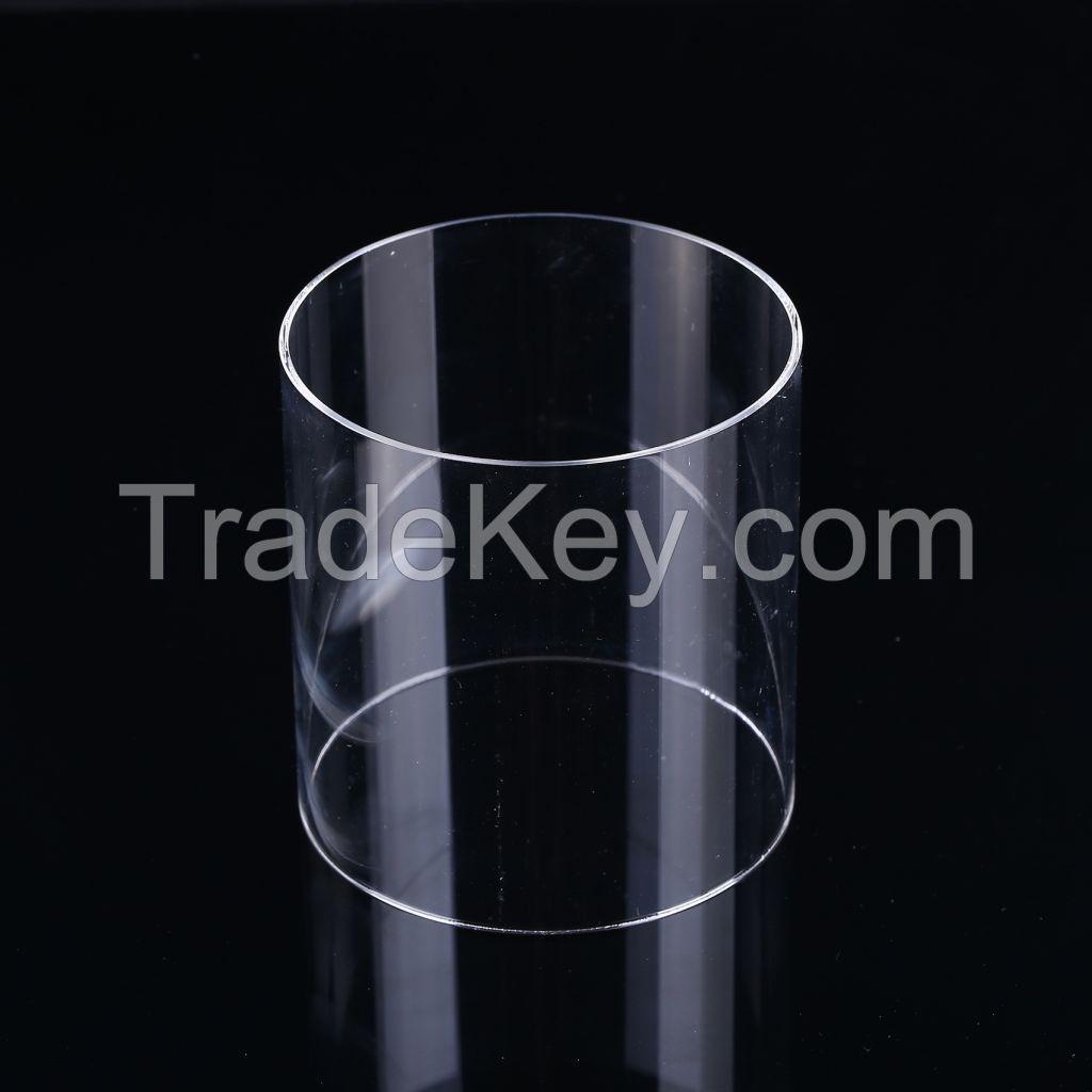 Boyue heat resistance transparent quartz glass tube High-temperature large diameter quartz tube