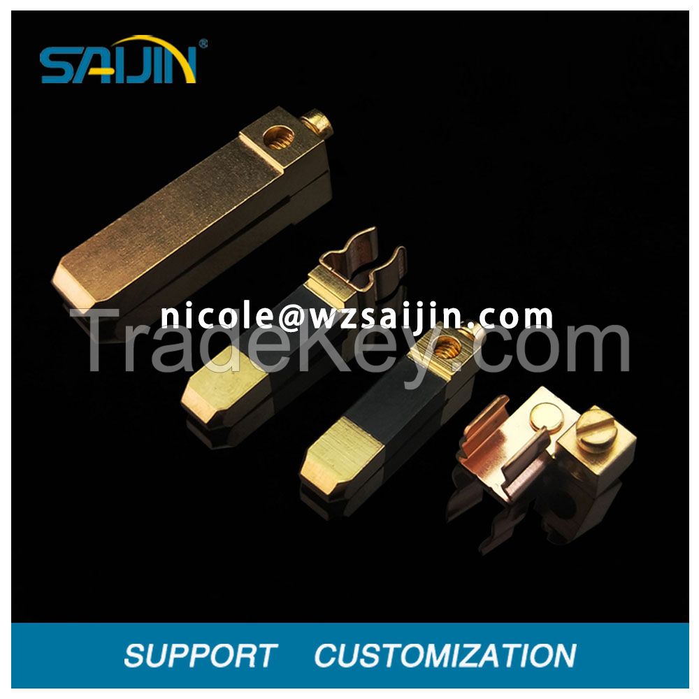 Electrical copper accessories brass metal stamping part for switch socket