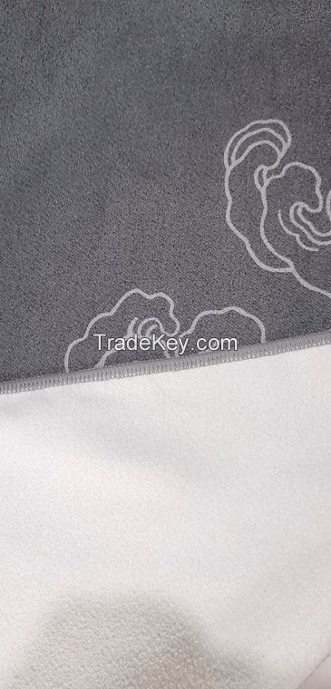 Thermal transfer  Fancy yarn yoga towel