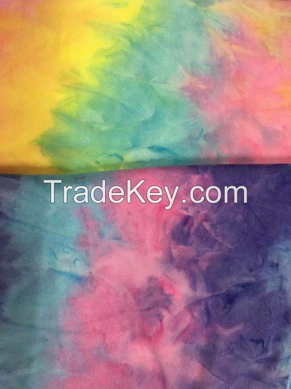 Tie-dyed two-sided Cashmere Yoga Towel