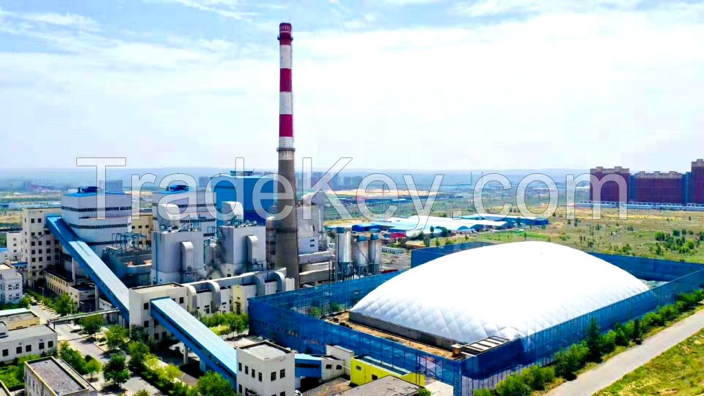 Factory coal storage shed