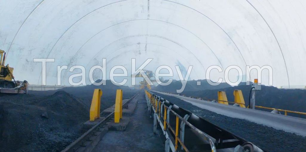 Factory coal storage shed