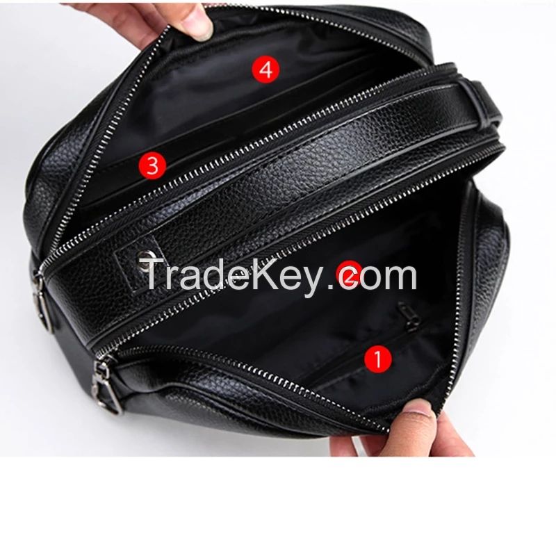 Male Actor Make up bag Cosmetic bag men's clutch bag multi-pocket business handbag casual men totes bag men's business purse