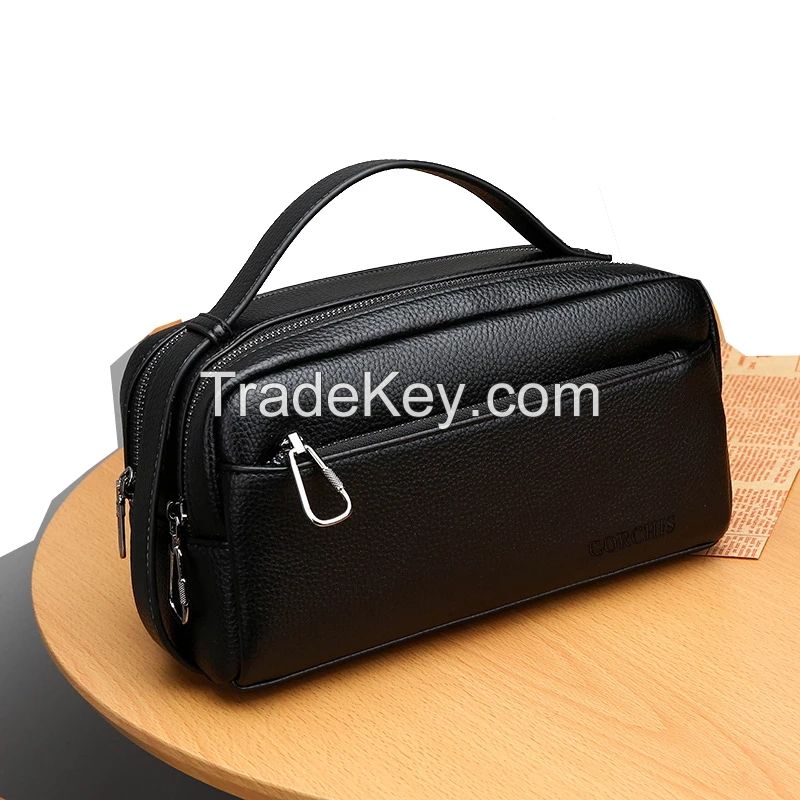 Male Actor Make up bag Cosmetic bag men's clutch bag multi-pocket business handbag casual men totes bag men's business purse