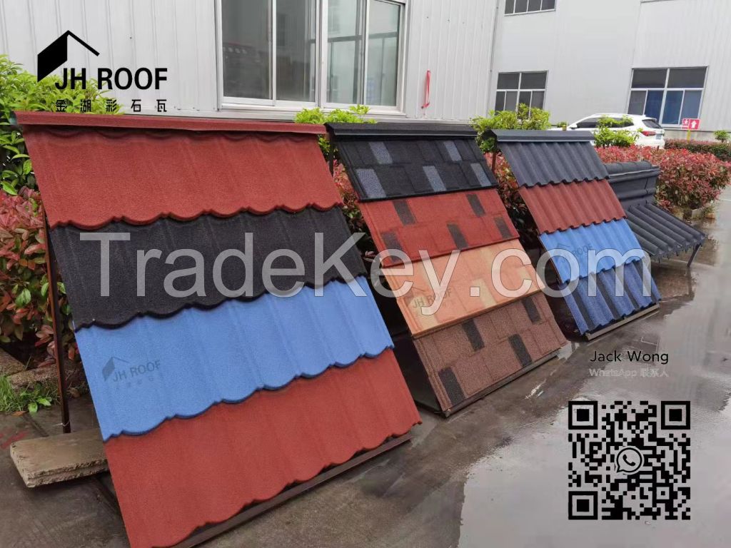 china roofing sheet stone coated roof tile metal roof tiles