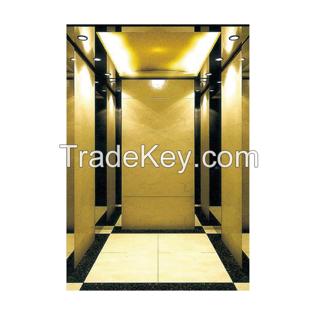 Hot sale 7 floors laminated 3 panels side open door type fuji lift elevator