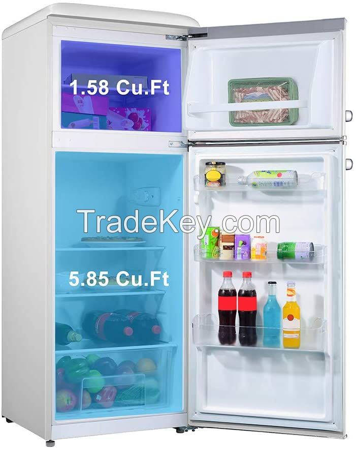 Retro Top Mount Refrigerator