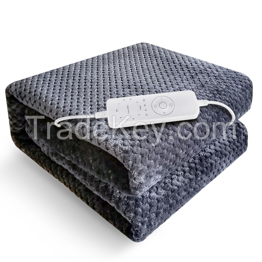 Single/ Double coral Fleece or Polar Fleece Electric Blanket