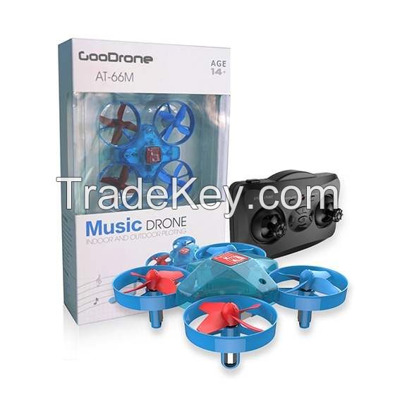 Hand Operated Mini Drone for Kids Toys with Music and LED light 3D Flips for Indoor Outdoor Boys Girls