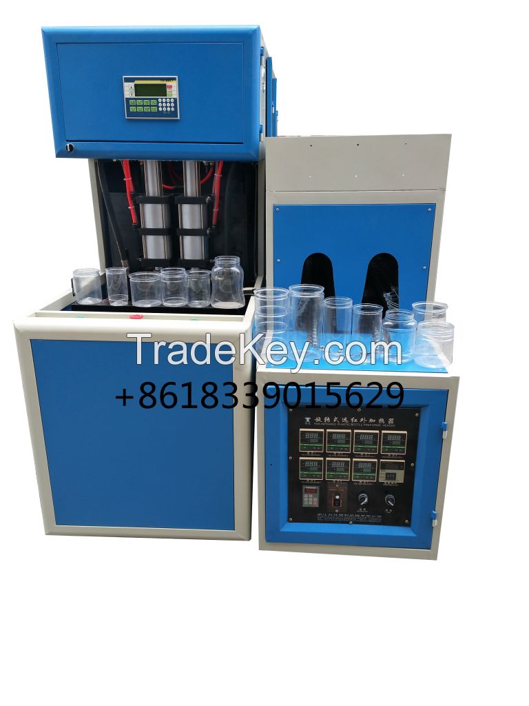 semi automatic PET jar bottle blowing molding machine