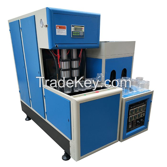 semi automatic PET jar bottle blowing molding machine