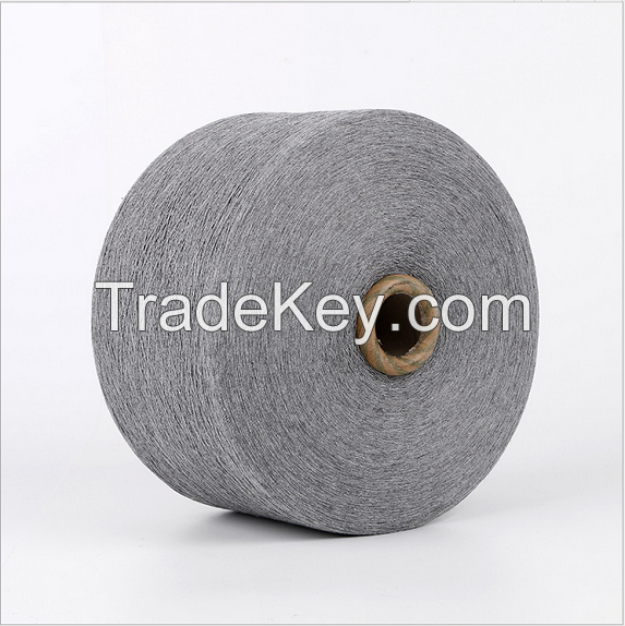 Keshu hot sale cheap price to russia Nm 10/1 grey dyed oe low twist recycled cotton polyester yarn for glove