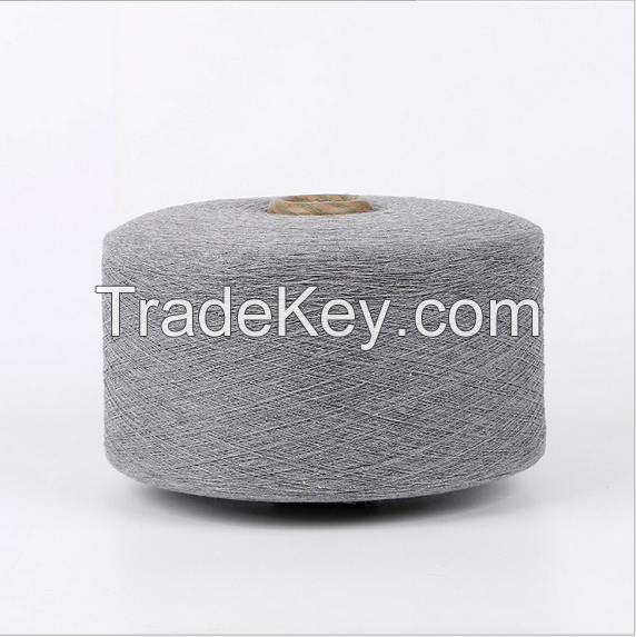 Keshu hot sale cheap price to russia Nm 10/1 grey dyed oe low twist recycled cotton polyester yarn for glove