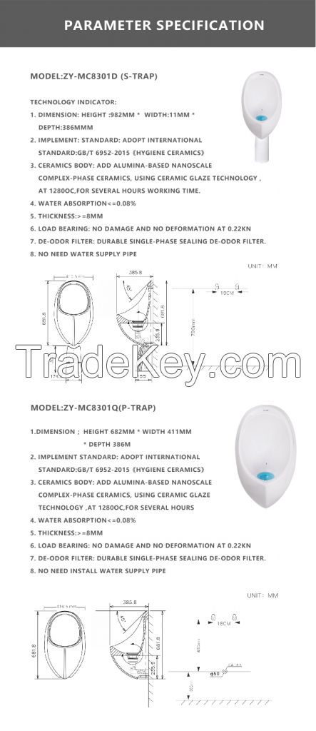 waterless urinal