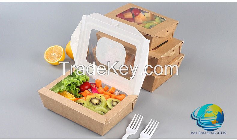 Take Away Disposable Spaghetti Pasta Packaging noodle box Paper