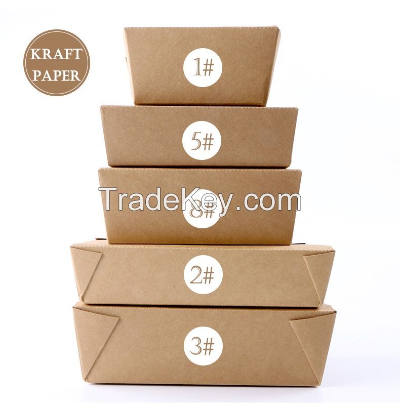 Take Away Disposable Spaghetti Pasta Packaging noodle box Paper