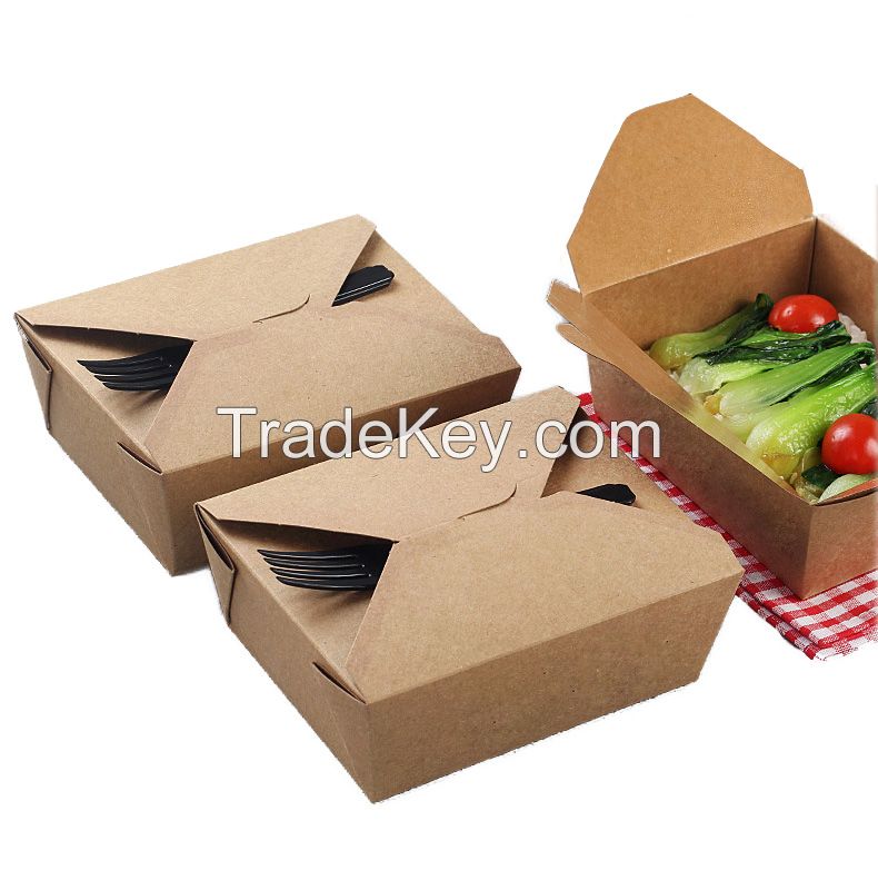 Take Away Disposable Spaghetti Pasta Packaging noodle box Paper