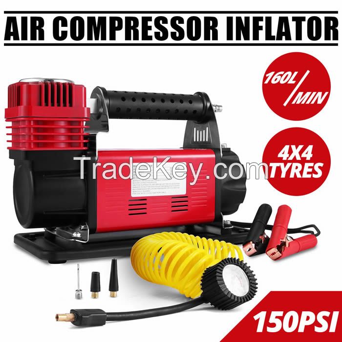 12V Air Compressor Portable Air Pump Tire Inflator 4x4 Tyre Pump