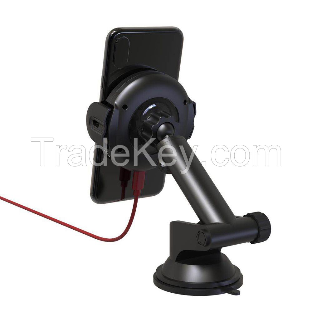 car mount holder automatic sensor 15W wireless car charger Bsky