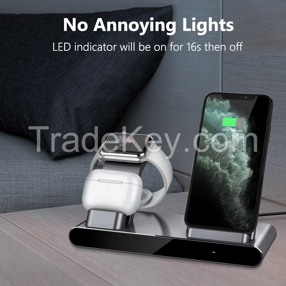 3 in 1 wireless charging station