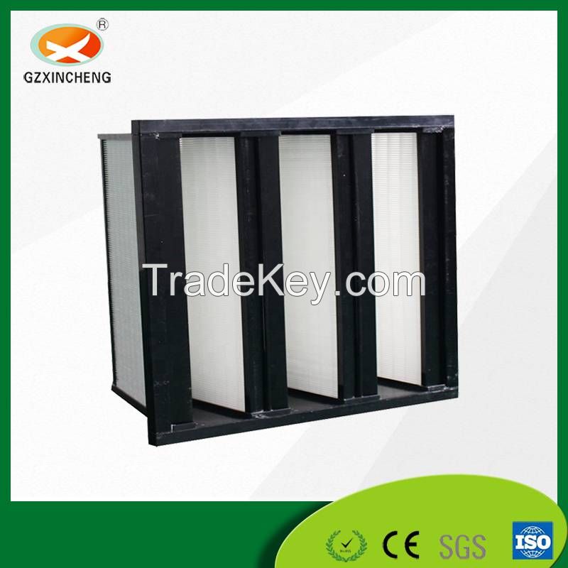 Factory Price V Shape High Efficient Cleanroom Air Filter