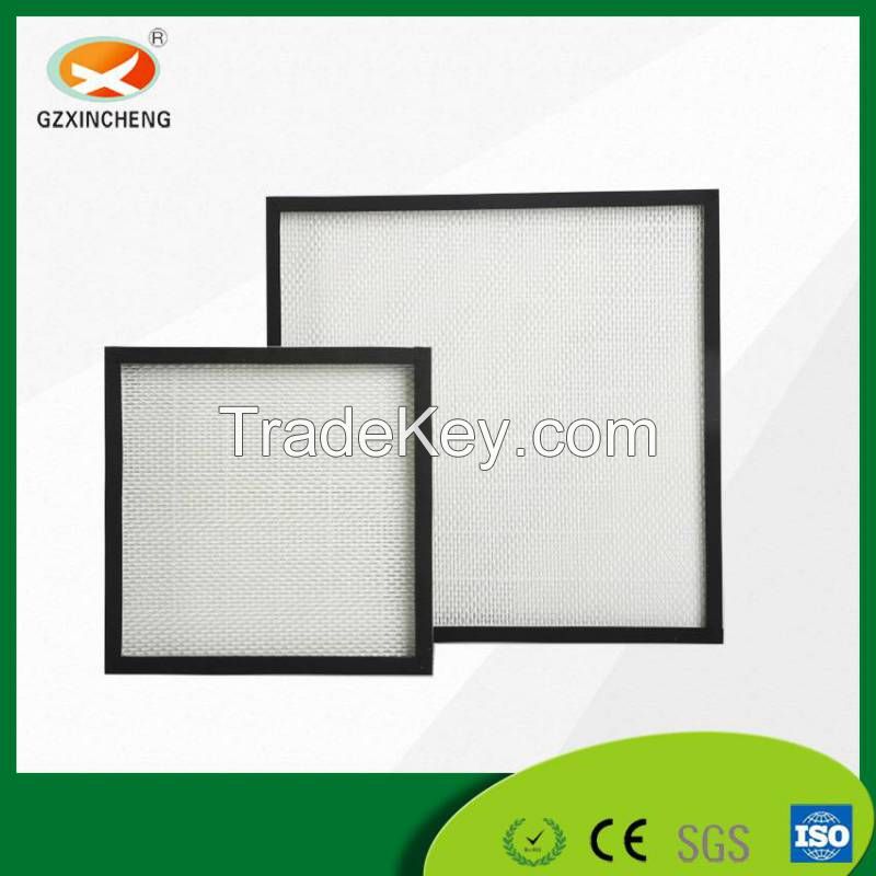 Custom Size HEPA H13 Mini Pleated Without Clapboard Air Filter