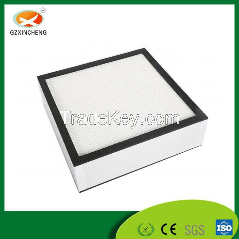 Custom Size HEPA H13 Mini Pleated Without Clapboard Air Filter