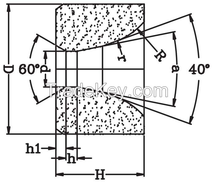 Tungsten carbide flat drawing die 