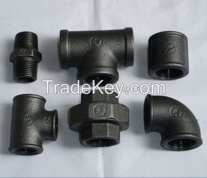 MI  Galvanized  iron black malleable iron pipe fittings