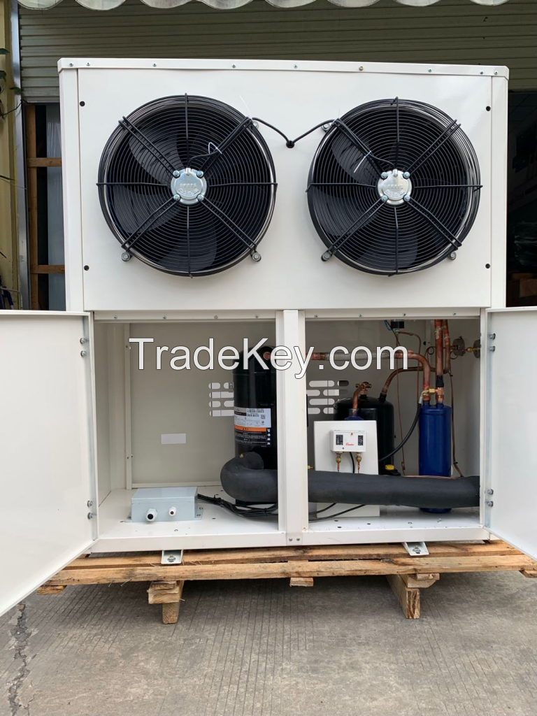 5hp 8hp 10hp 12hp 15hp Hot Sale Refrigeration Unit Air Cooled Condensing Unit For Cold Storage Room